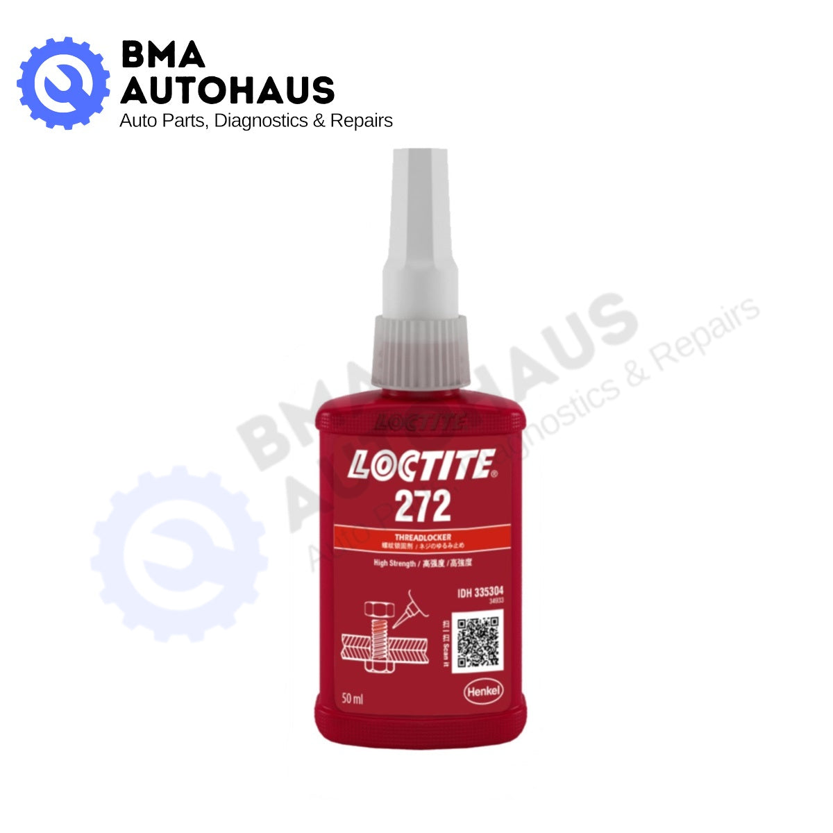 LOCTITE 272 THREAD LOCKER (50ml)